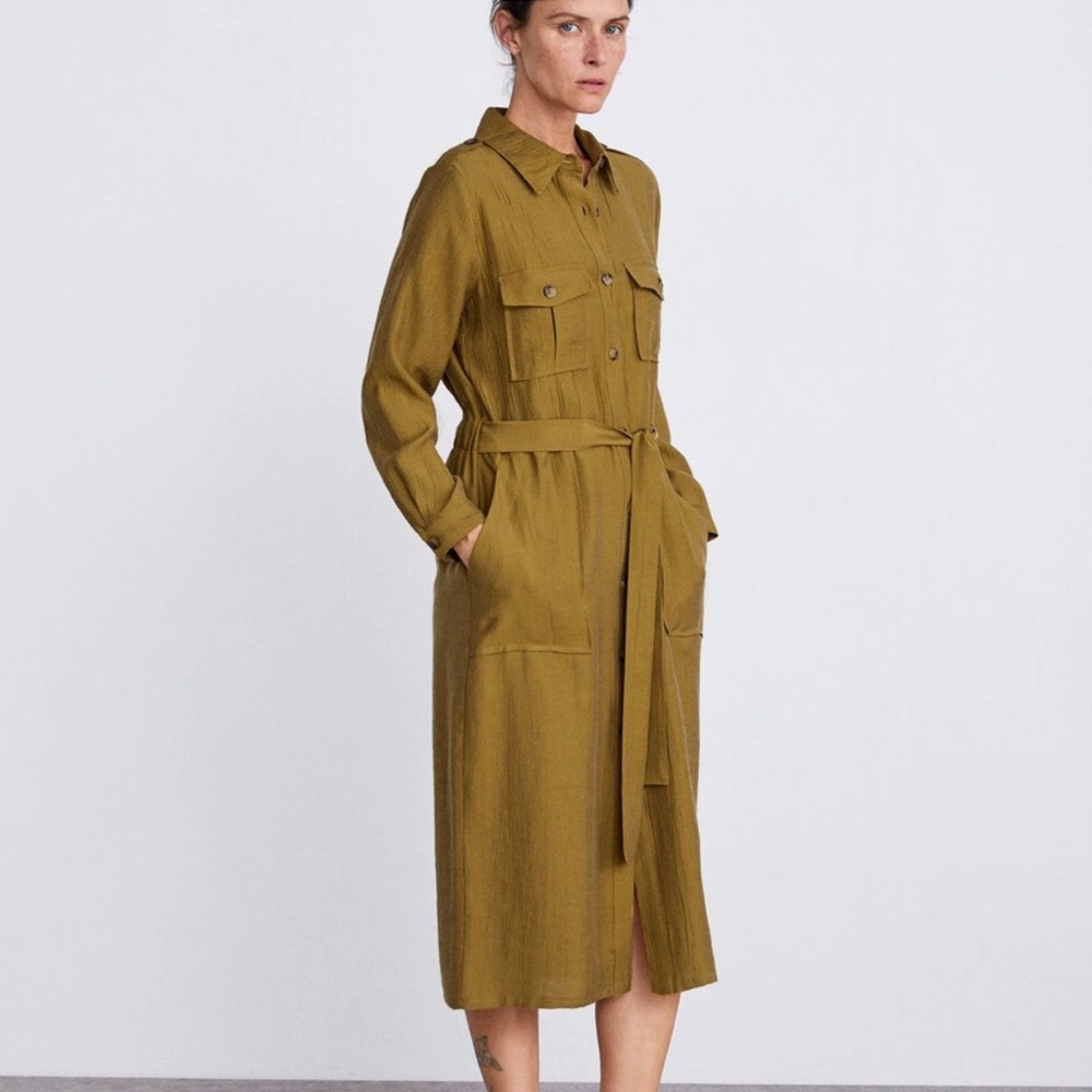 Utility midi dress.